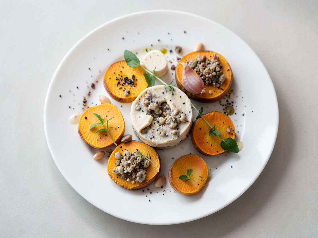 Zucca cremosa con orzo e formaggio