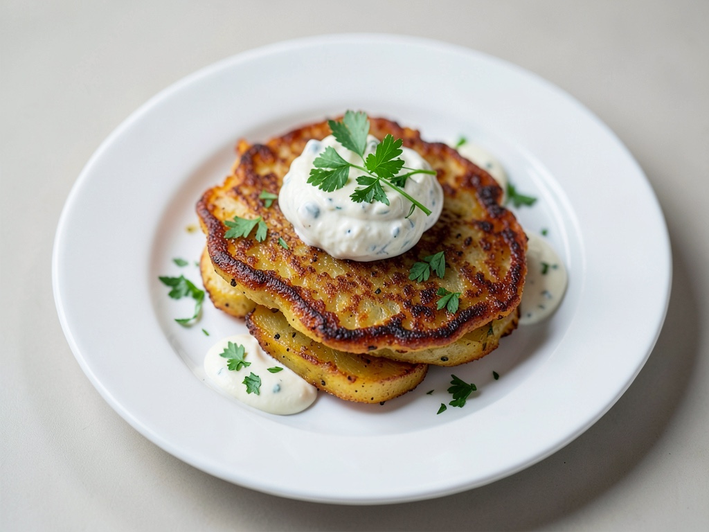Frittelle croccanti di zucca e patate con fresco dip di quark