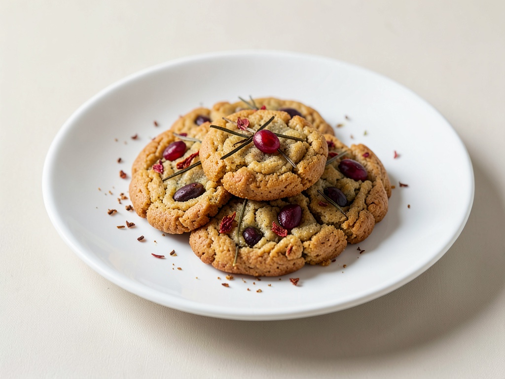 Biscotti alla zucca, zafferano e rosa canina