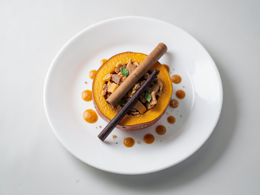 Zucca nello sciroppo di vaniglia e cannella