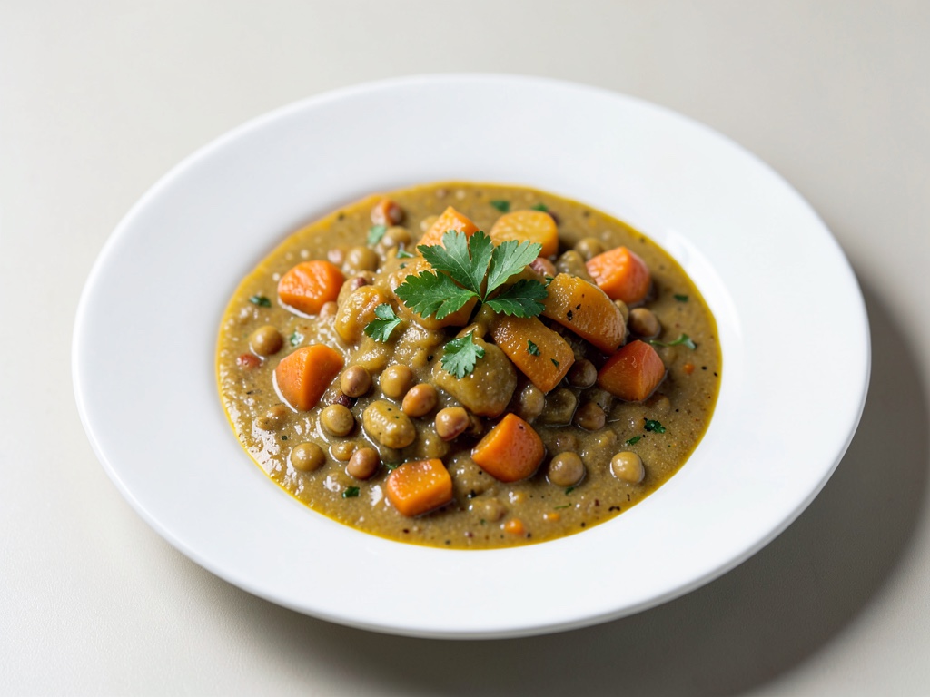 Curry cremoso di zucca e fagioli