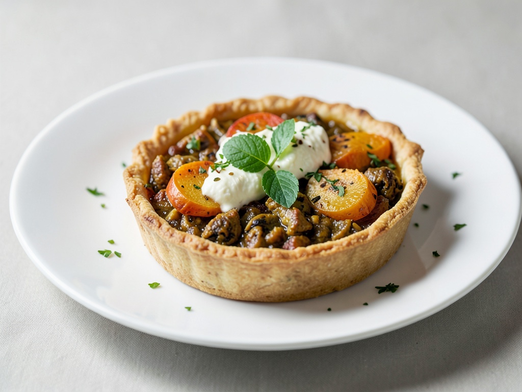 Torta salata di zucca e formaggio di capra