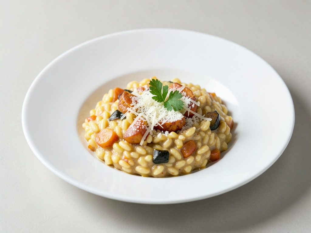 Risotto cremoso alla zucca con Parmigiano