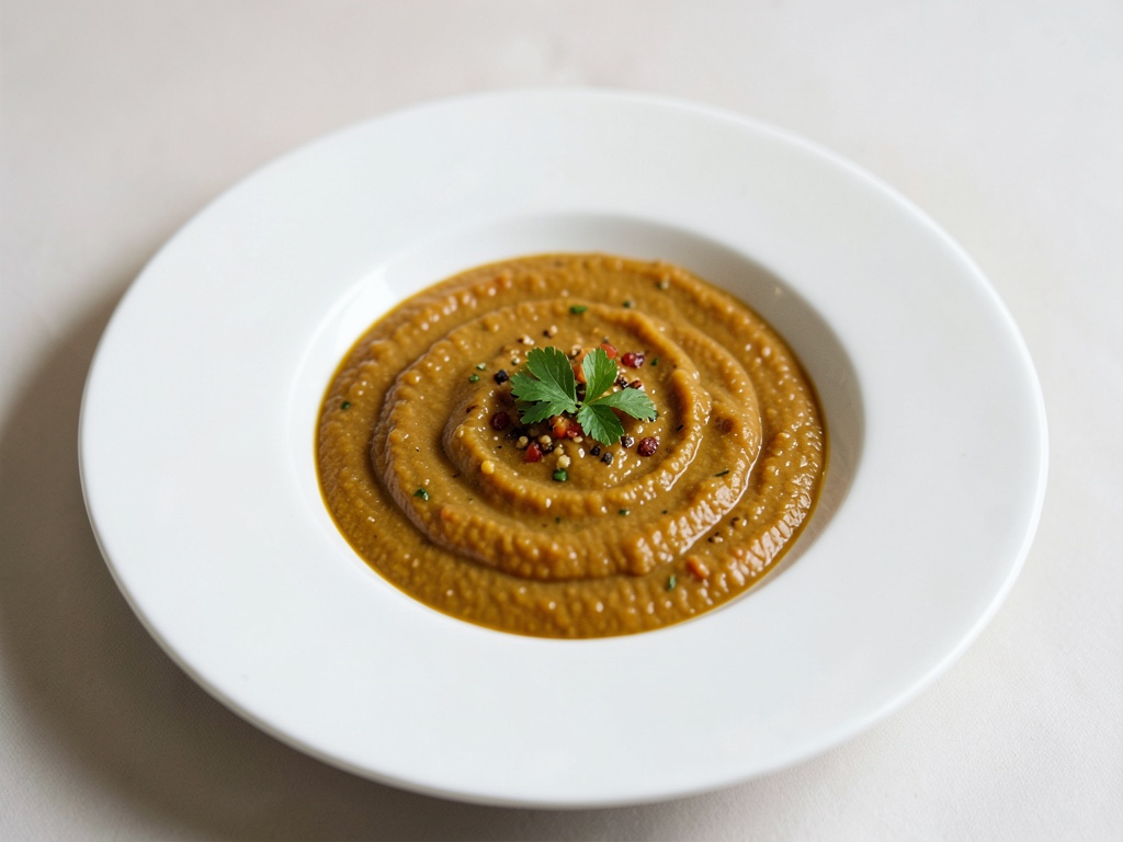 Zuppa cremosa di zucca nella zucca