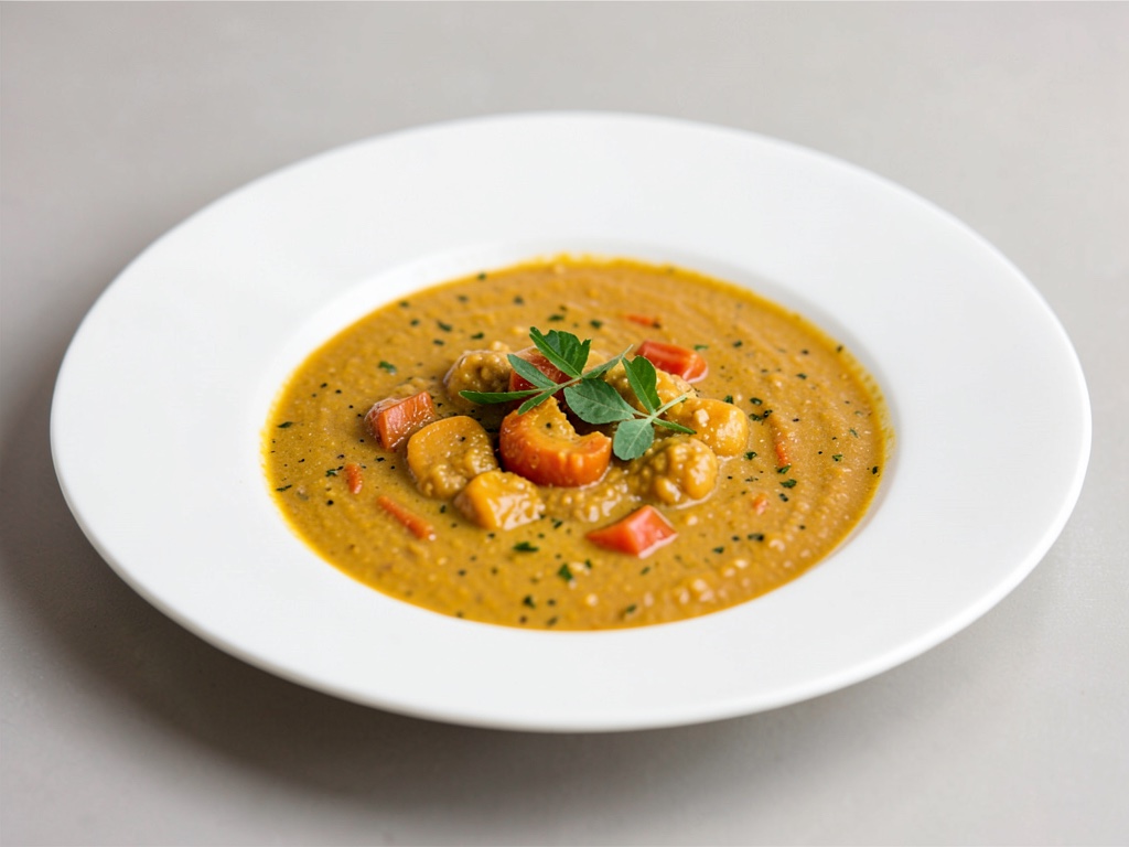 Zuppa cremosa al curry di zucca