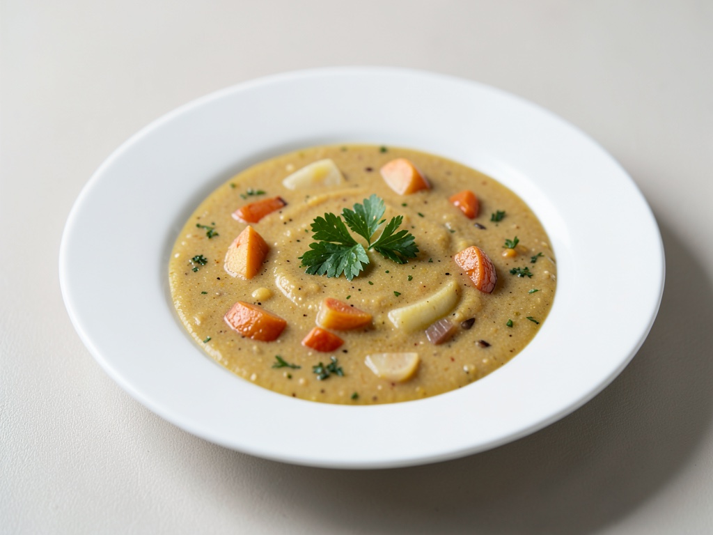 Zuppa cremosa di zucca e patate