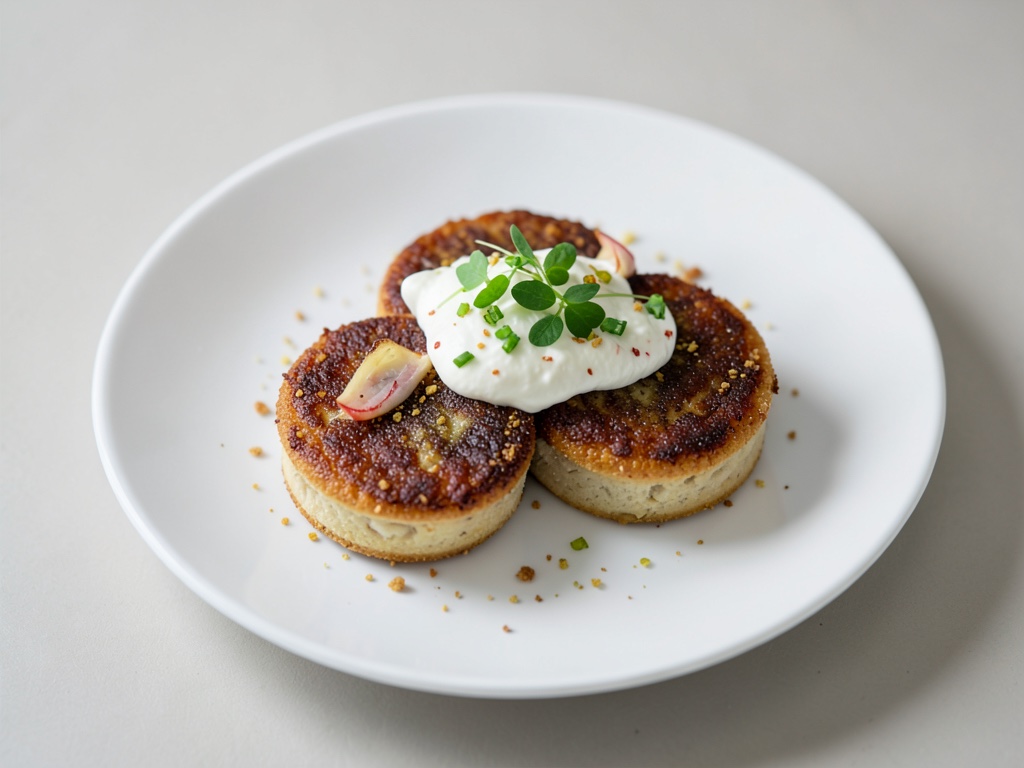 Tartel di salmelle croccanti con crema di finocchio