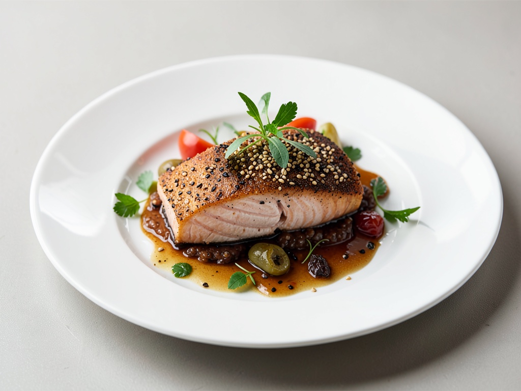 Salmone croccante al sesamo