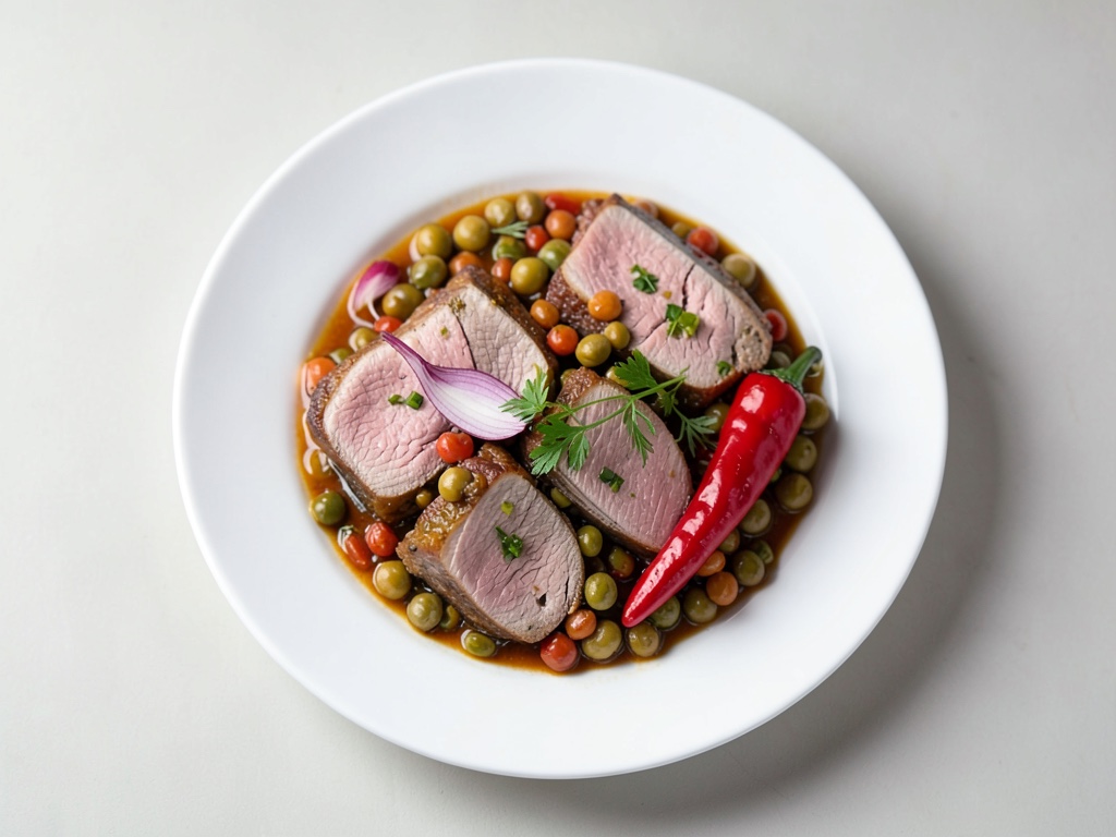 Salmone veloce con salsa piccante di fagioli e yogurt