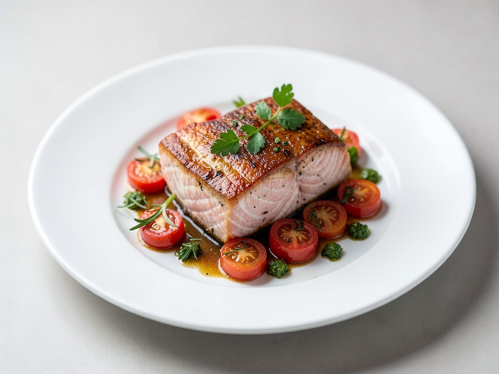 Saumon aux tomates