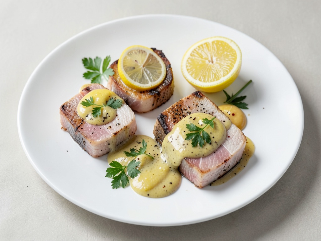 Salmone croccante con salsa al limone cremosa e gnocchi dorati