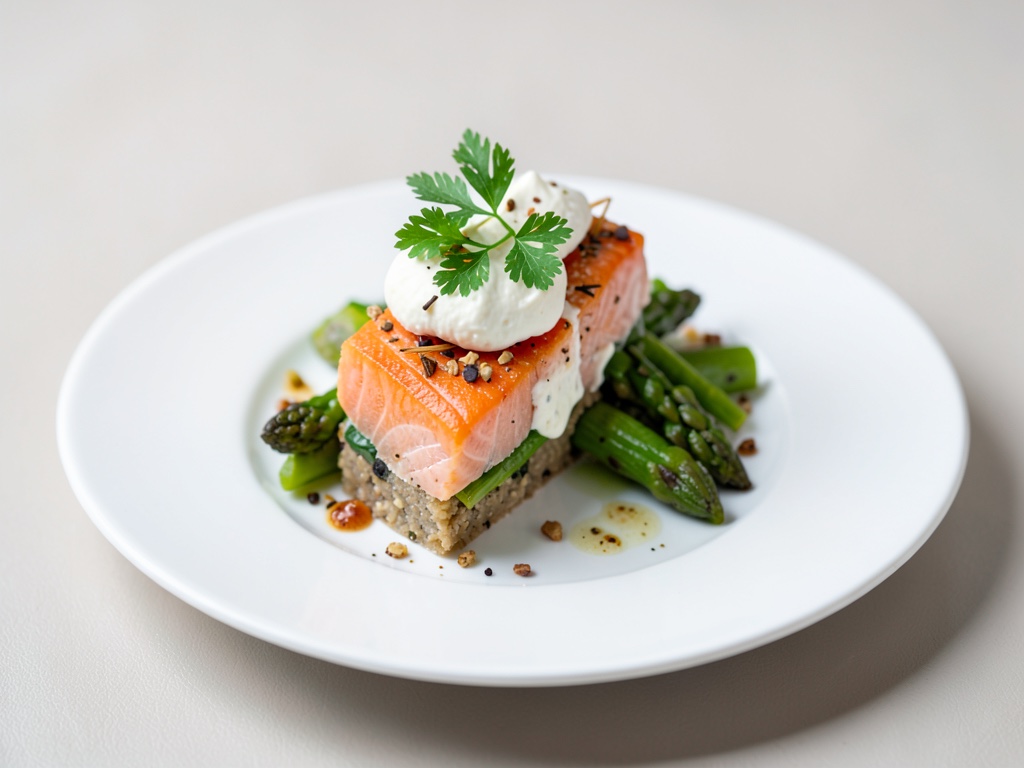 Terrina di salmone e asparagi con formaggio spalmabile