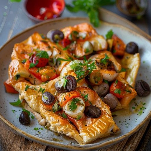 Saumon croustillant en sachet de pâte feuilletée