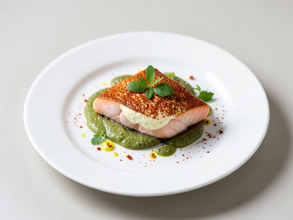 Filetto di salmone con burro allo zafferano