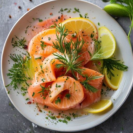 Tartare di salmone al limone e aneto