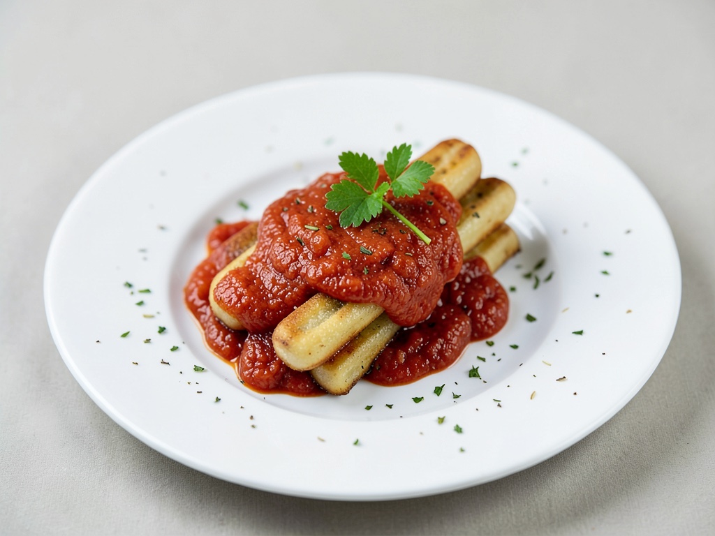 Ladyfingers con salsa di pomodoro