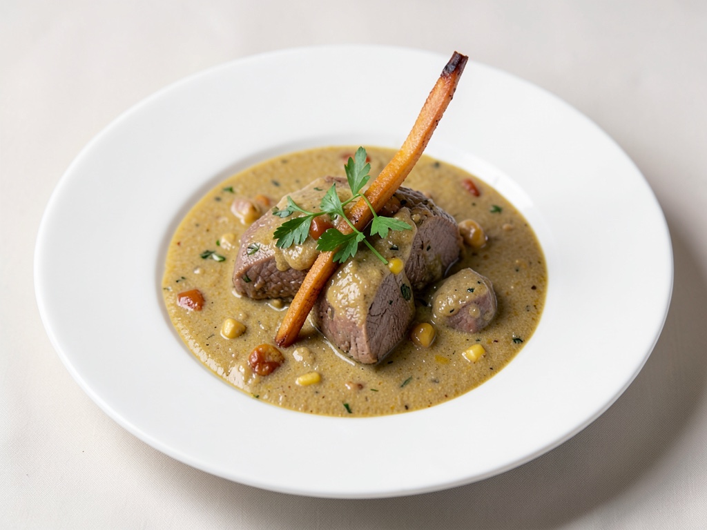Curry cremoso all'agnello