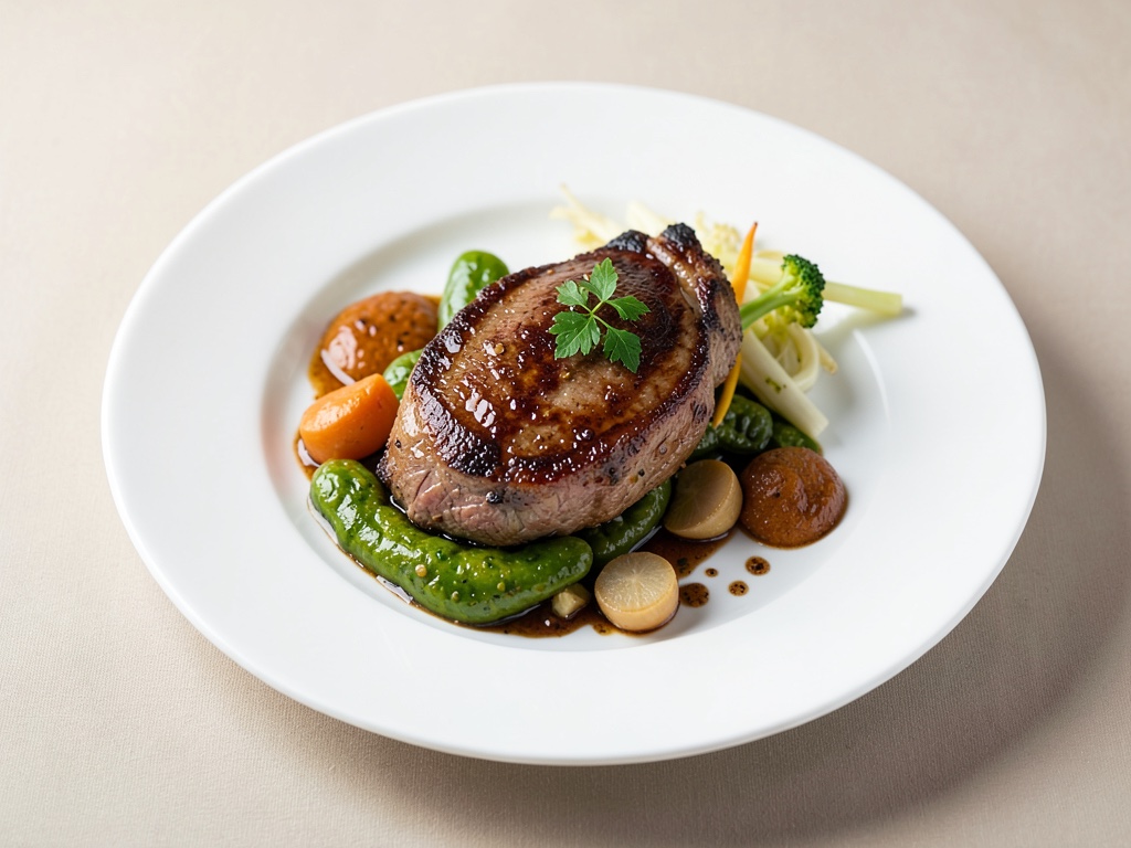 Agnello marinato con verdure al vapore