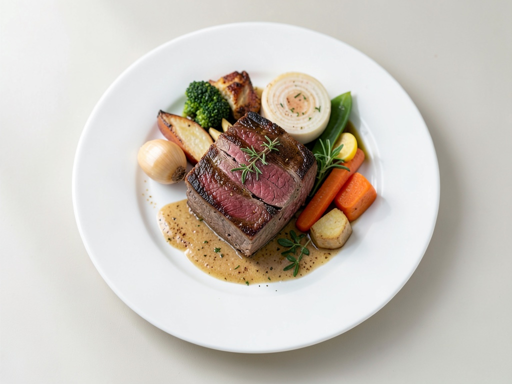 Agnello con verdure e gratin