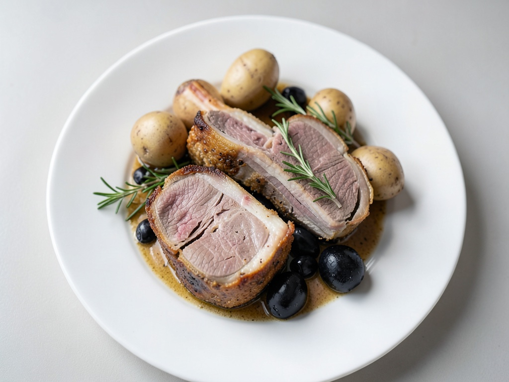 Aromatico agnello con stufato di verdure colorate