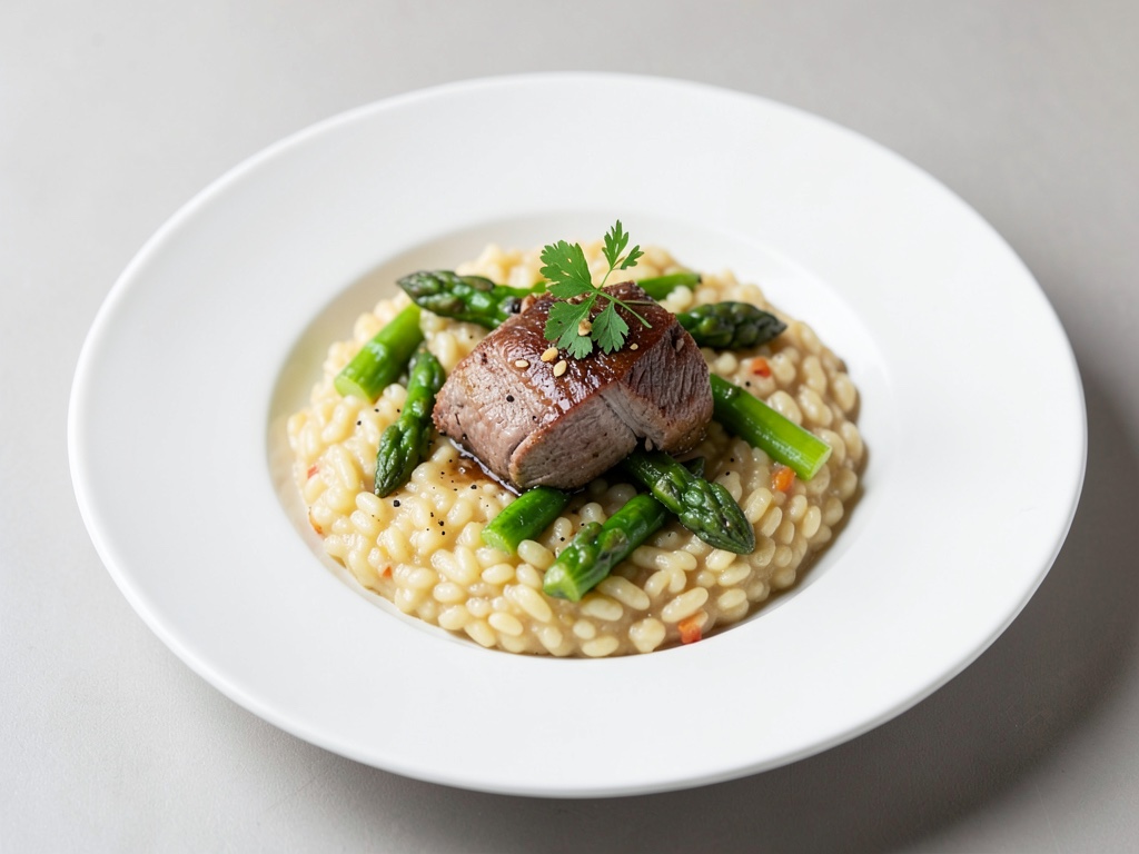 Risotto with Lamb and Asparagus