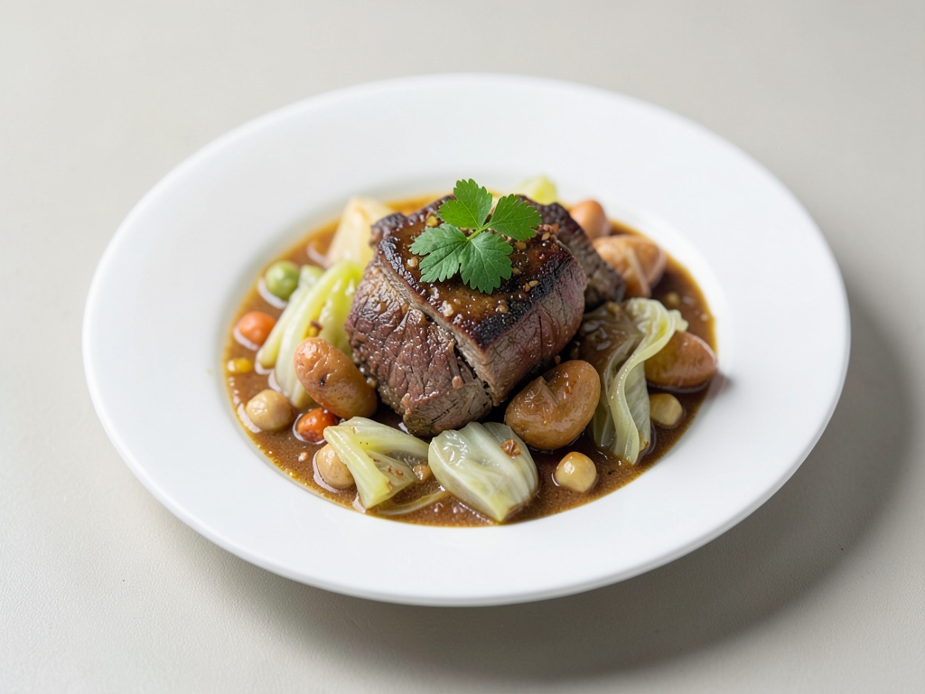 Padella di Stufato di Agnello e Cavolo Verza Arabo