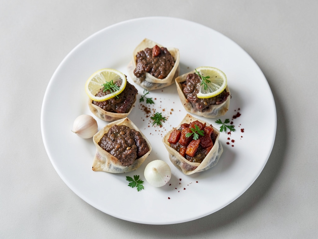Croustillants de côtelettes d'agneau en enveloppes de pâte feuilletée