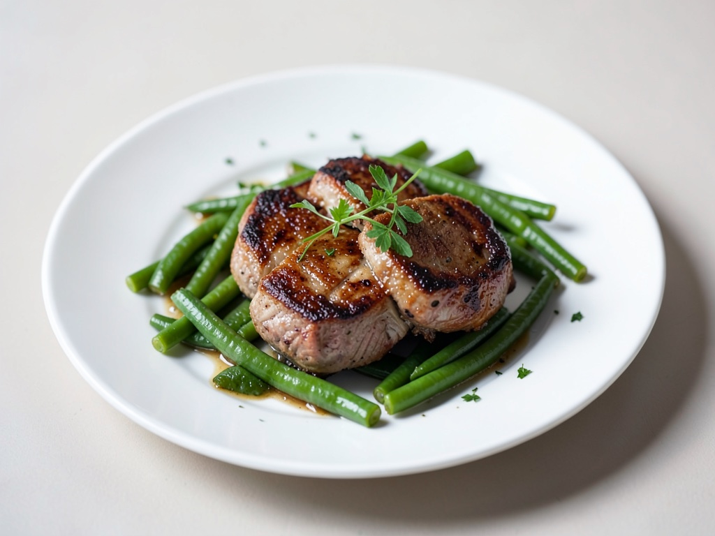 Ottimi costoletti di agnello con fagiolini