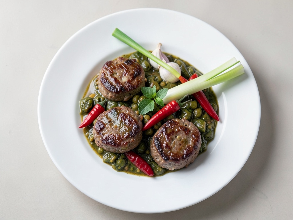Costolette di agnello con stufato di verdure miste