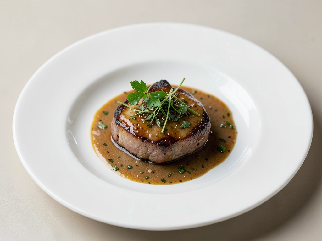 Costoletta di agnello alle erbe con salsa delicata