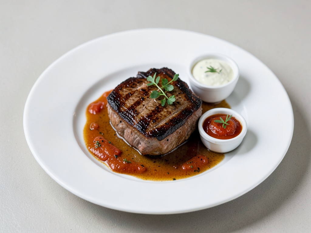 Agnelli di agnello alla griglia con dip fruttati