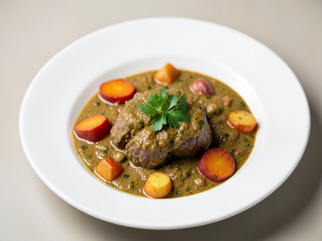 Curry aromatico di agnello con patate dolci