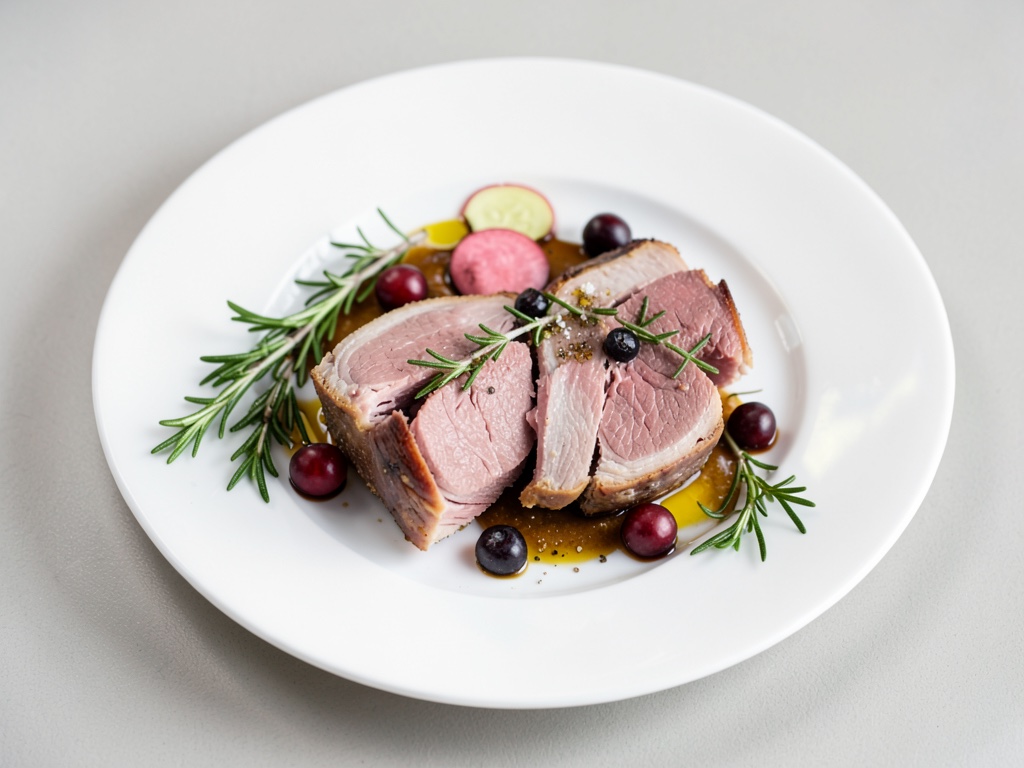 Zartes Lammkarree mit frischen Granatapfelkernen