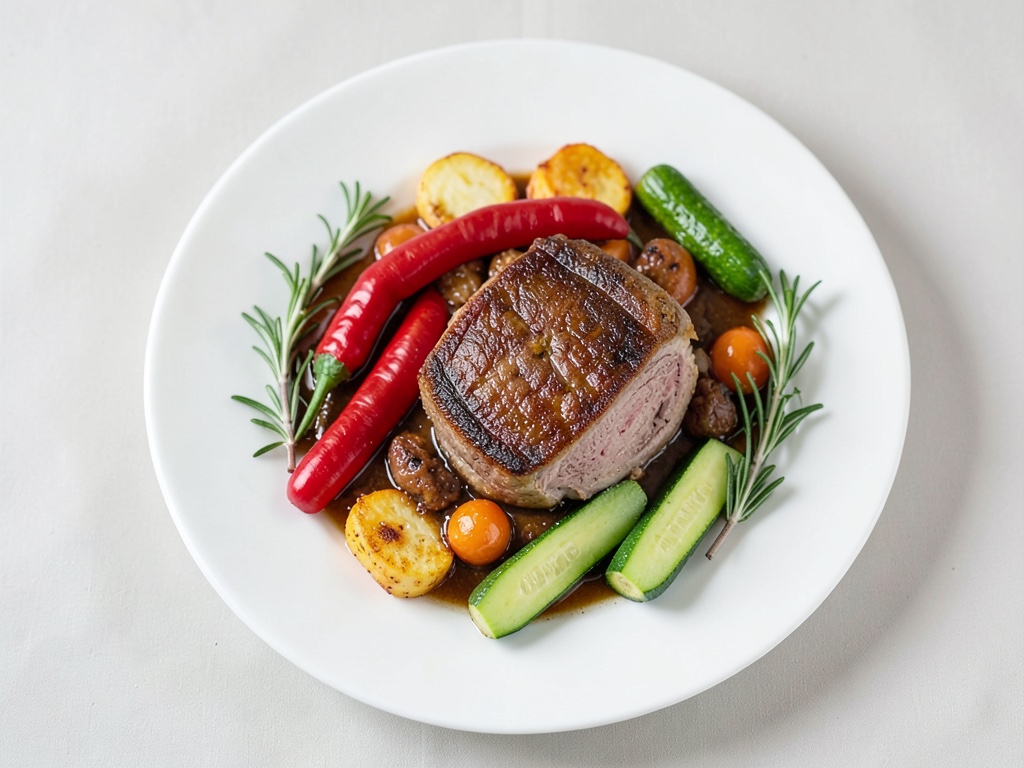 Agnello tenero con verdure al forno
