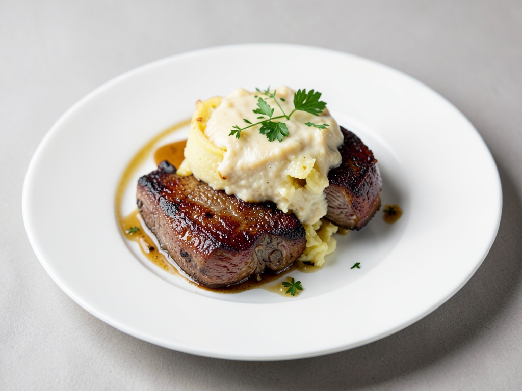 Costolette d'agnello croccanti con gratin di patate cremoso