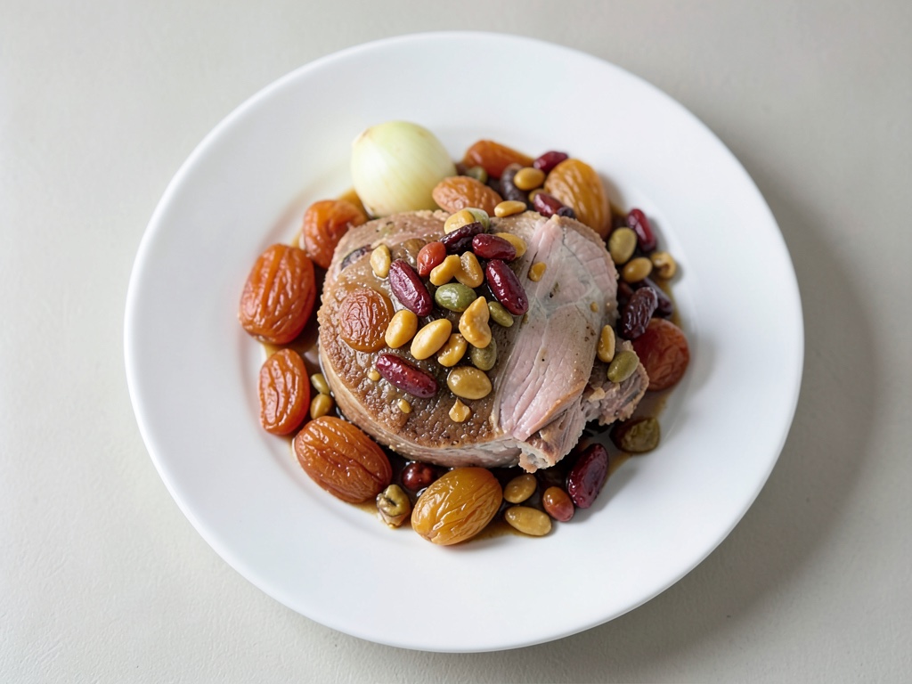 Agnello tenero con frutta secca