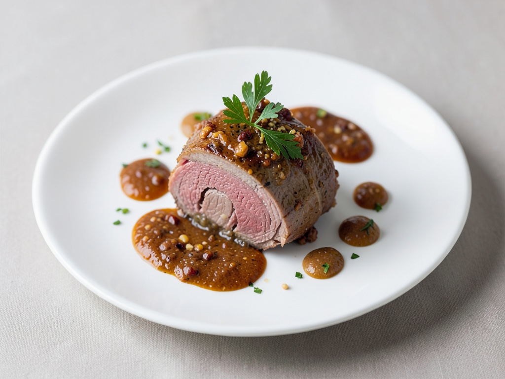 Aromatisierter Lammrollbraten