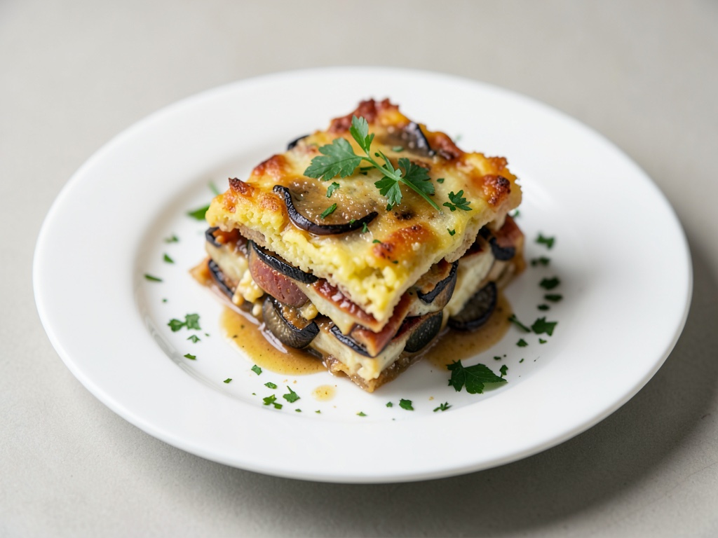 Polenta-Auberginen-Lasagne