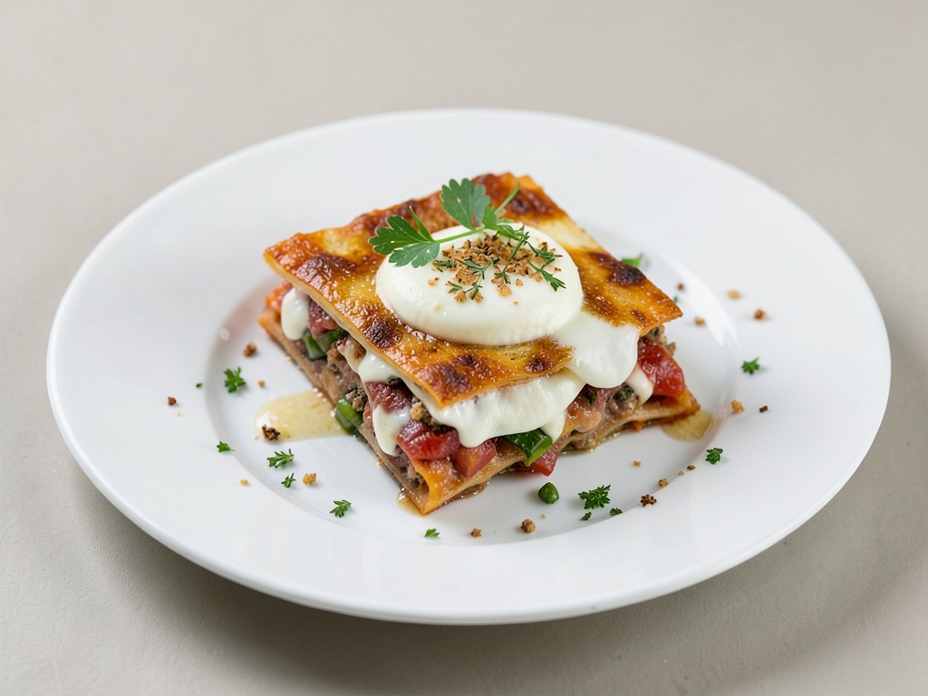 Knusprige Lasagne mit Mozzarella