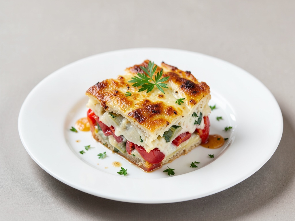 Gratin di porri e pomodori