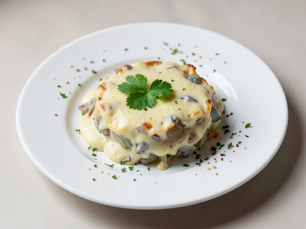 Gratin cremoso al porro