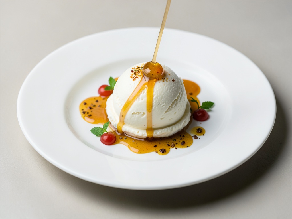 Gelato leggero allo yogurt con miele