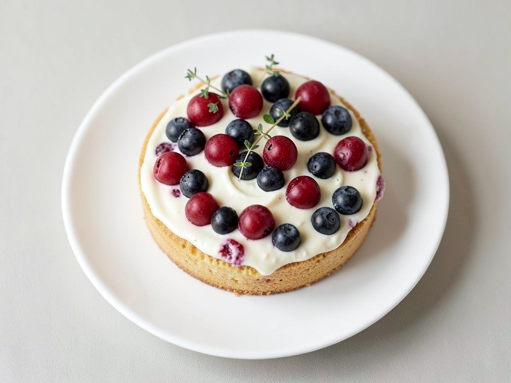 Limettencreme-Torte mit Beeren