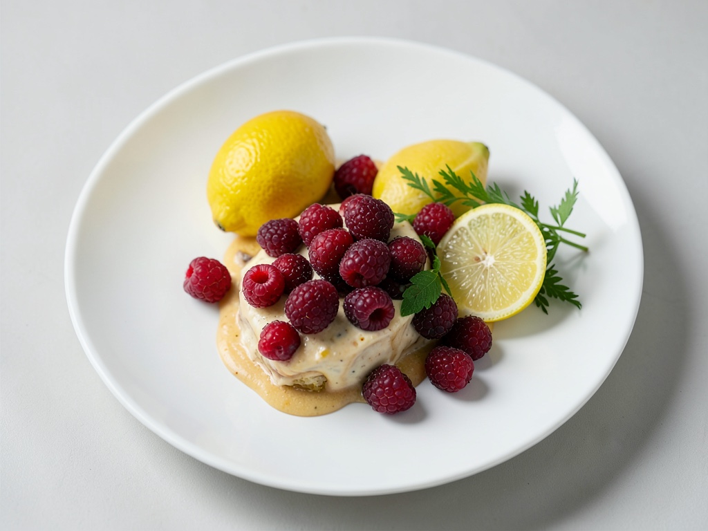 Erdbeer-Sorbet mit Limettensirup