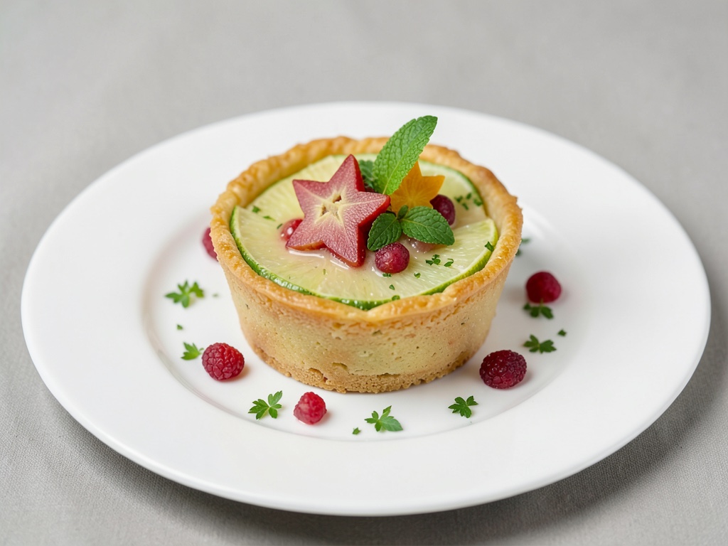 Tarte au citron vert à la carambole