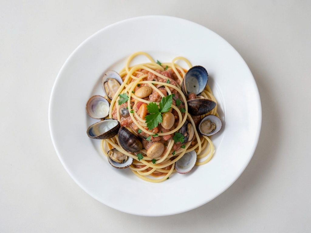 Linguine con salsa alle vongole
