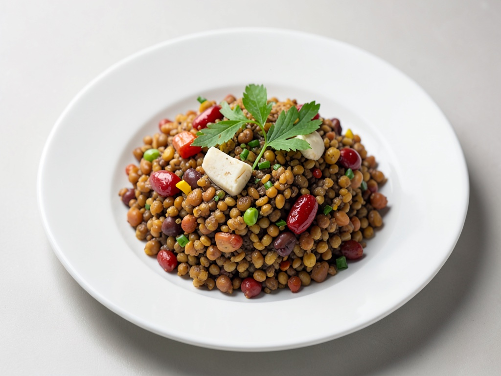 Miscela di lenticchie e bulgur speziata