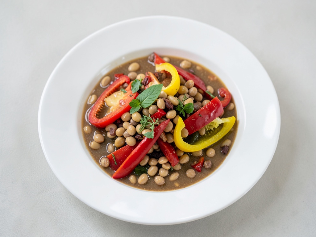 Salade de lentilles aux légumes