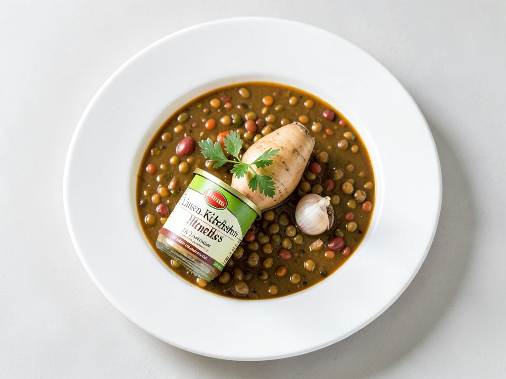 Zuppa calda di lenticchie e ceci