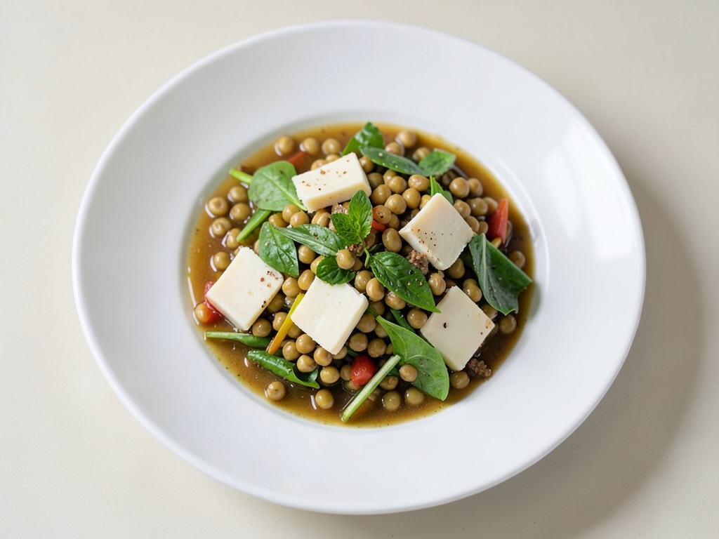 Salade fraîche aux lentilles et au feta
